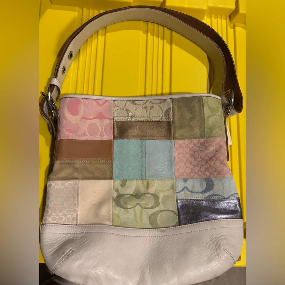 Coach Multicolor Patchwork Shoulder Bag